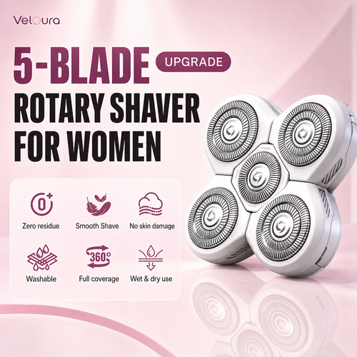 Veloura, 5-blade rotary shaver upgrade
