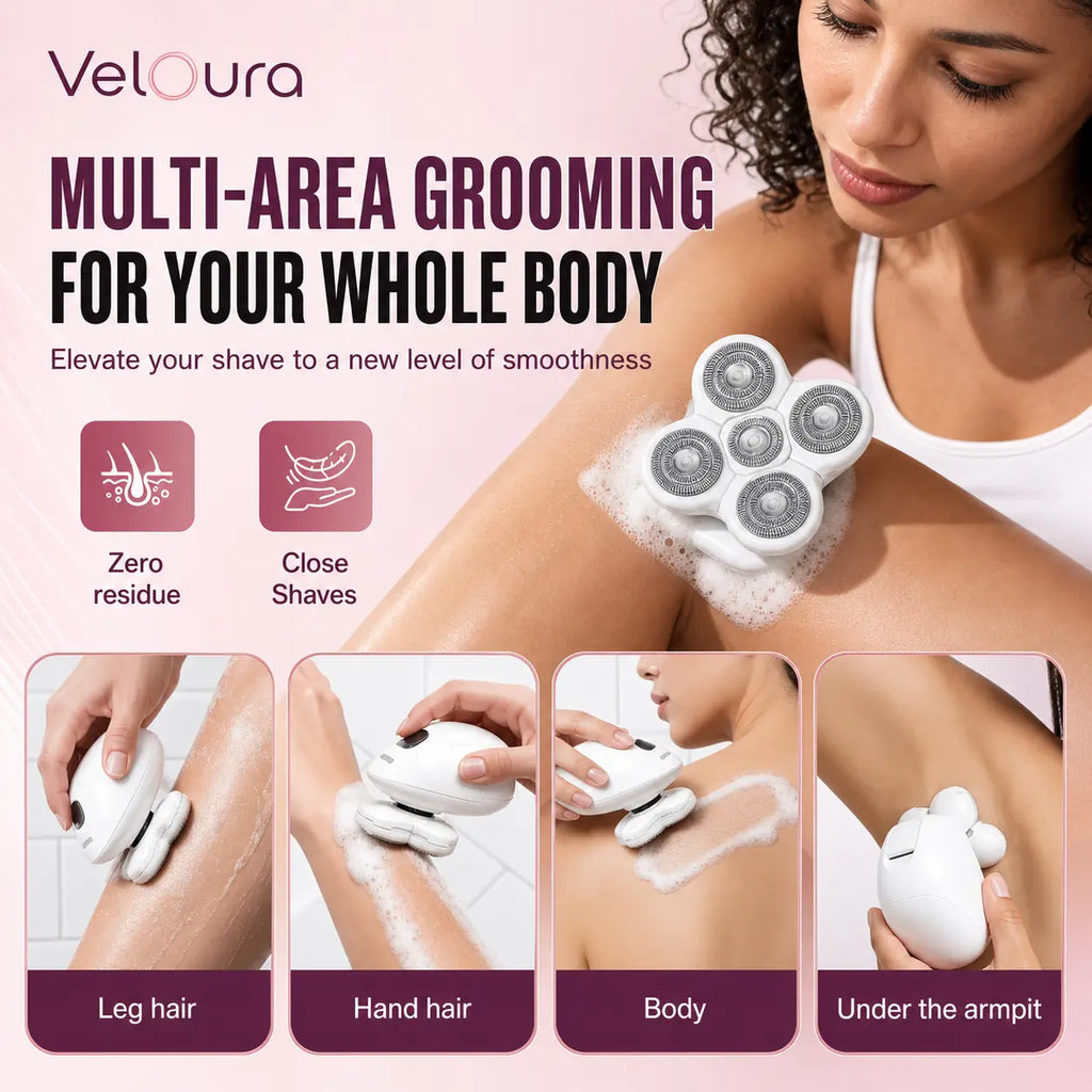 Veloura, multi-area grooming for your whole body